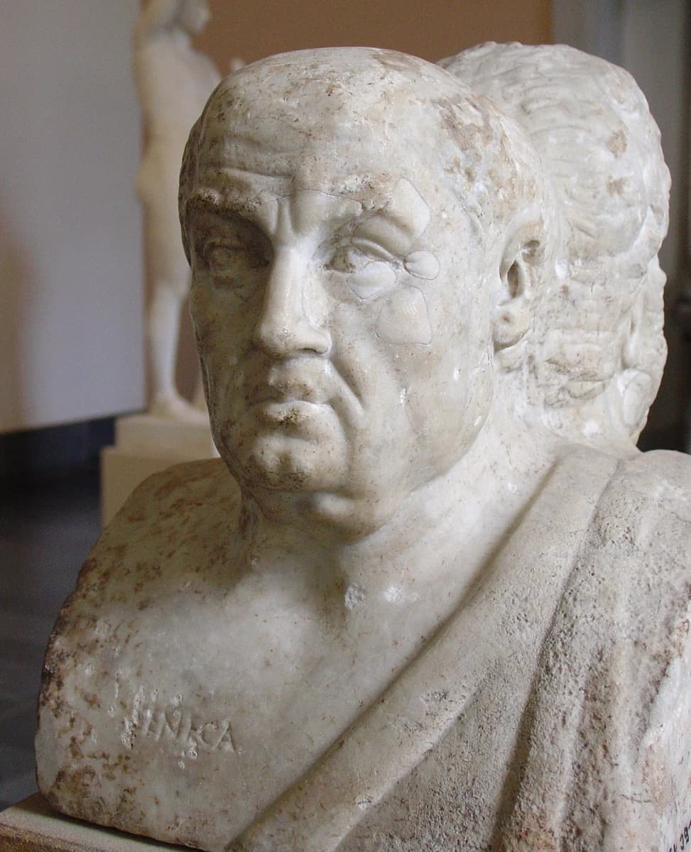 Ancient Berlin double herm; labeled Seneca